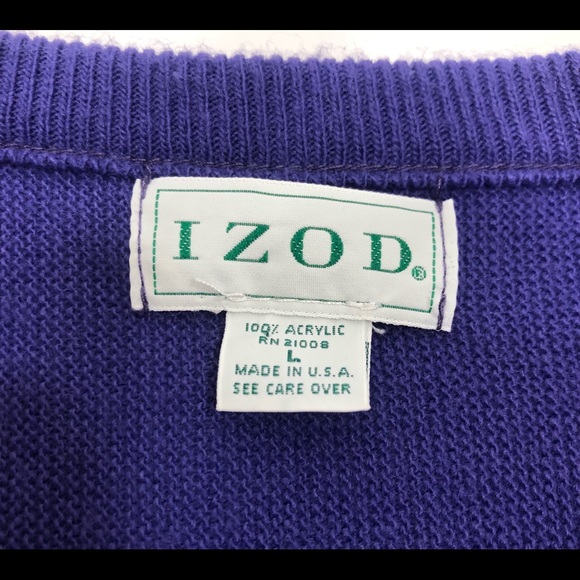 Vintage Izod V Neck Men’s L - Picture 14 of 14